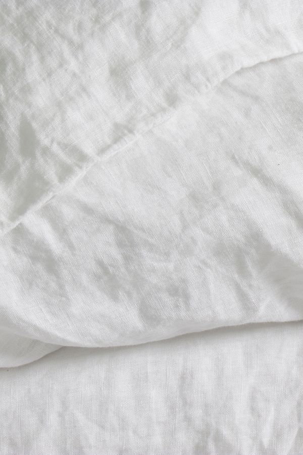 Slide View: 2: Dip & Doze White Washed Linen Duvet Cover