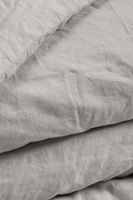 Dip & Doze Dove Grey Washed Linen Duvet Cover