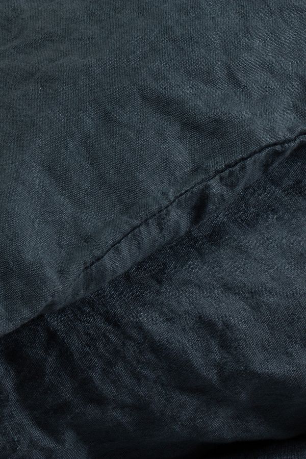 Slide View: 1: Dip & Doze Fjord Blue Washed Linen Duvet Cover