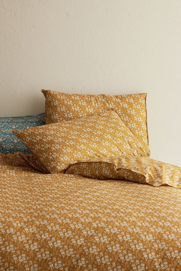 Slide View: 3: Coco & Wolf Capel Mustard Cotton Duvet Set