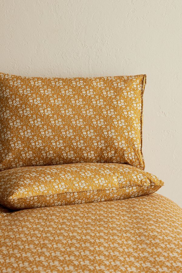 Slide View: 2: Coco & Wolf Capel Mustard Cotton Duvet Set