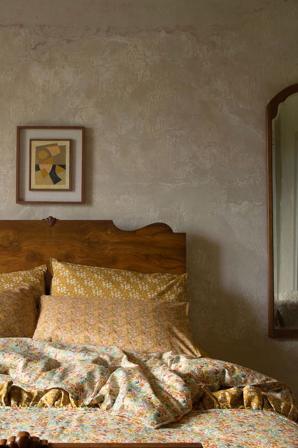 Slide View: 1: Coco & Wolf Capel Mustard Cotton Duvet Set