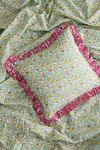 Thumbnail View 1: Coco & Wolf Betsy Sage & Capel Fuchsia Ruffle Square Cushion