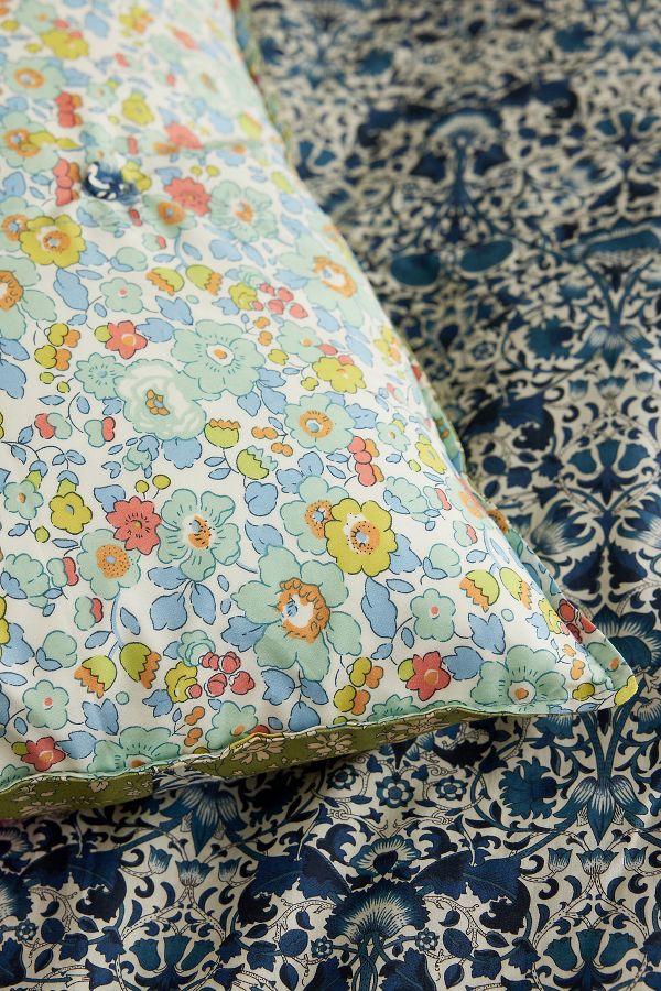 Slide View: 4: Coco & Wolf Capel Pistachio, Lodden & Betsy Sage Patchwork Square Cushion