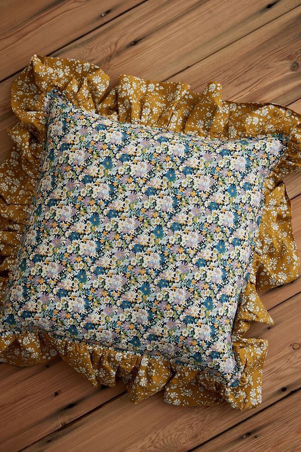 Slide View: 2: Coco & Wolf Libby & Capel Ruffle Square Cushion