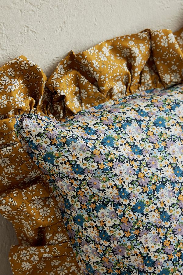 Slide View: 4: Coco & Wolf Libby & Capel Ruffle Square Cushion