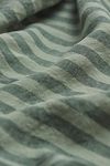 Thumbnail View 2: Piglet In Bed Pine Green Pembroke Stripe Linen Pillowcase, Set of 2