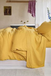 Slide View: 1: Piglet In Bed Honey Linen Flat Sheet