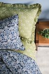 Thumbnail View 1: Coco & Wolf Capel Pistachio Ruffle Edge Cotton Pillowcase, Set of 2