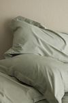 Thumbnail View 3: Dip & Doze Sage Edged Organic Cotton Sateen Duvet Cover