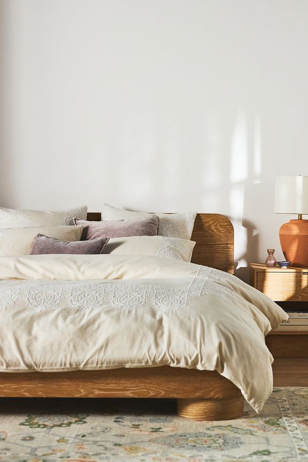 Slide View: 1: Louisa Embroidered Melange Duvet