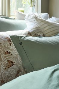 Slide View: 6: Taylor Organic Cotton Percale Embroidered Duvet​