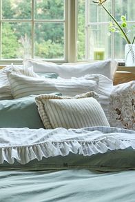 Slide View: 7: Taylor Organic Cotton Percale Embroidered Duvet​