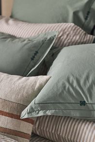 Slide View: 2: Taylor Organic Cotton Percale Embroidered Duvet​