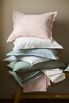 Thumbnail View 2: Taylor Organic Cotton Percale Embroidered Shams, Set of 2