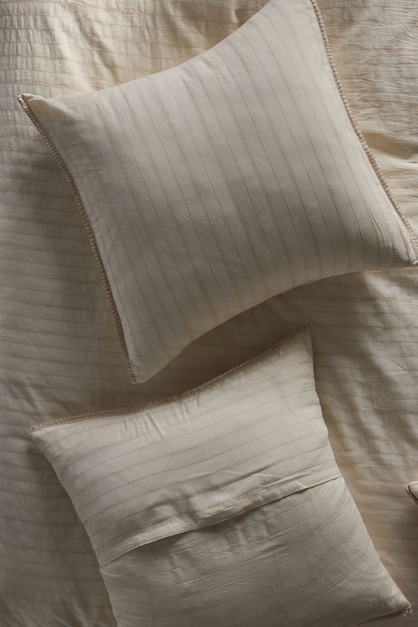 Slide View: 1: Neilly Cotton Striped Euro Sham