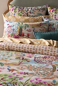 Slide View: 2: Tales Cotton Slub Printed Duvet Cover