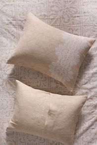 Slide View: 1: Avery Cotton & Linen Woven Shams, Set of 2