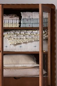 Slide View: 2: Cate Woven Cotton Shams, Set of 2