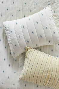 Slide View: 1: Cate Woven Cotton Shams, Set of 2