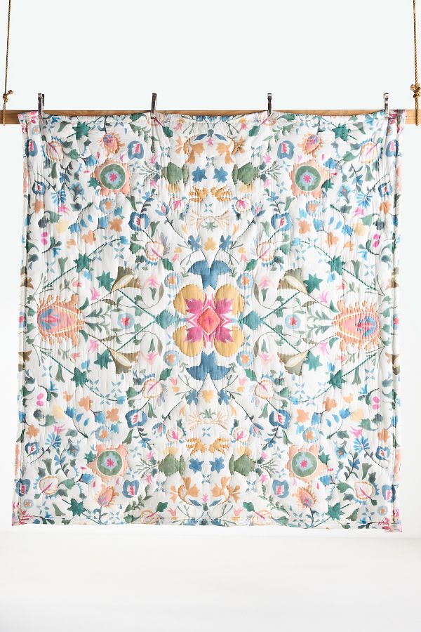 Slide View: 3: Sawyer Cotton Printed Quilt 