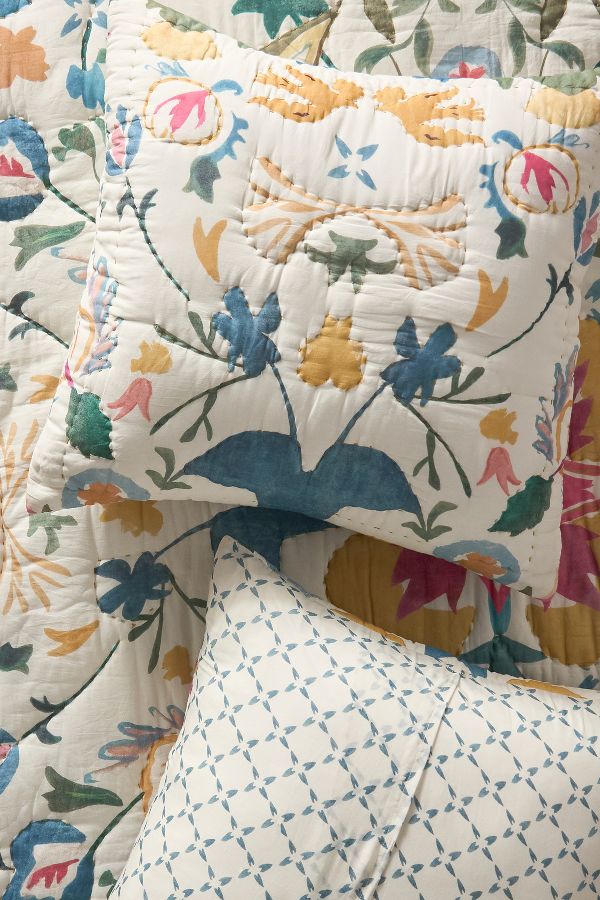 Slide View: 1: Sawyer Cotton Printed Euro Sham