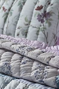 Slide View: 2: Willa Cotton Floral Printed Quilt