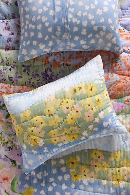 Gemma Cotton Voile Floral-Printed Shams, Set of 2