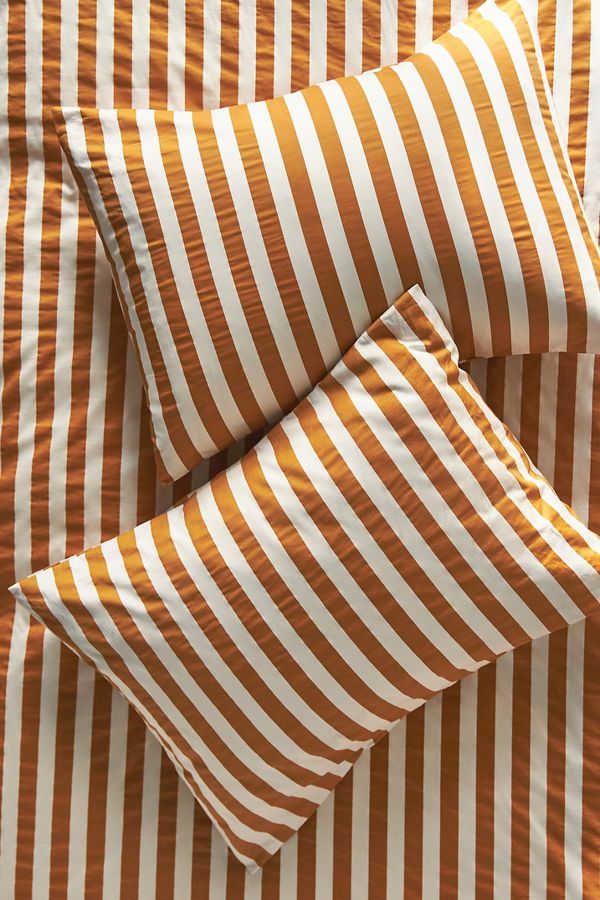 Slide View: 1: Maeve by Anthropologie Organic Cotton Sateen Shams, Set of 2