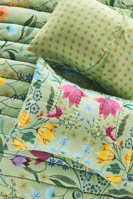 Artisan Quilts Anna Garden Fundas de almohada acolchadas, juego de 2