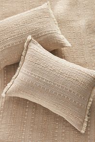 Slide View: 1: Zuri Cotton Jacquard Shams, Set of 2