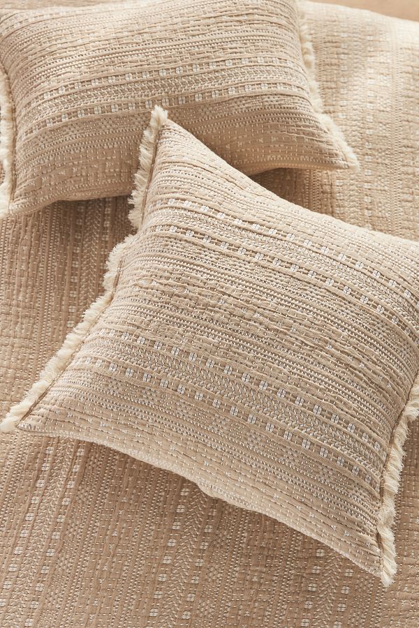 Slide View: 1: Zuri Cotton Jacquard Euro Sham