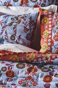 Slide View: 2: Kelcey Organic Cotton Printed Quilt