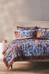 Slide View: 1: Kelcey Organic Cotton Printed Quilt