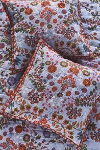 Slide View: 1: Kelcey Organic Cotton Printed Euro Sham