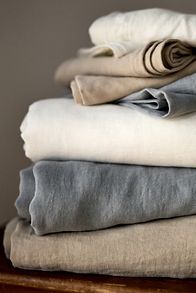 Slide View: 5: Washed European Flax Linen Sheet Set