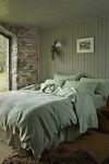 Thumbnail View 1: Piglet In Bed Sage Green Linen Duvet Cover