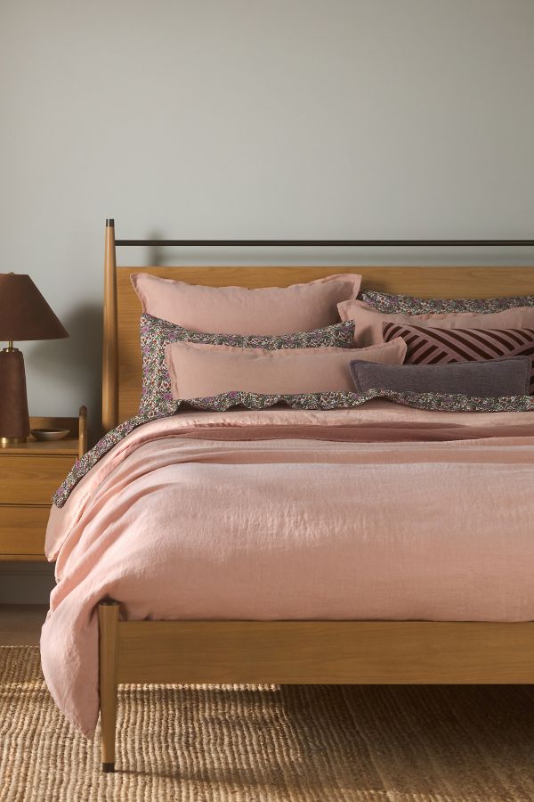 Slide View: 1: Washed European Flax Linen Duvet Cover​