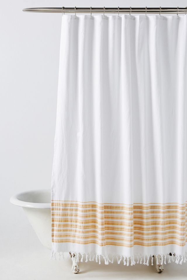 Tasseled Raya Shower Curtain Anthropologie