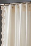 Thumbnail View 3: Maeve by Anthropologie Embroidered Scalloped Cotton Shower Curtain