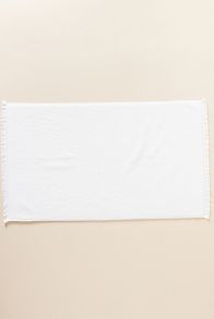 Slide View: 1: Plush Turkish Cotton Bath Mat