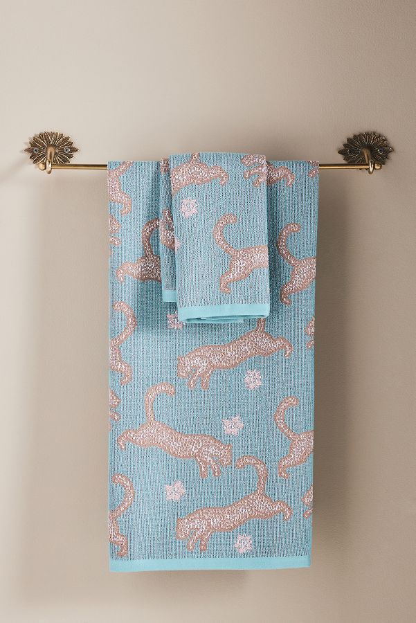 Slide View: 4: Maeve by Anthropologie Leopard Cotton Towel Collection