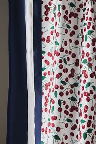 Slide View: 2: Maeve by Anthropologie Cherry Cotton Shower Curtain