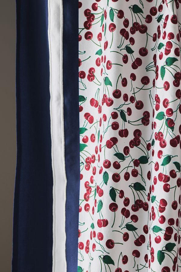 Slide View: 2: Maeve by Anthropologie Cherry Cotton Shower Curtain