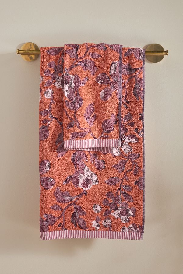 Slide View: 1: Josephine Floral Cotton Towel Collection