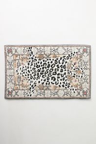 Slide View: 1: Octavia Tufted Cotton Leopard Bath Mat