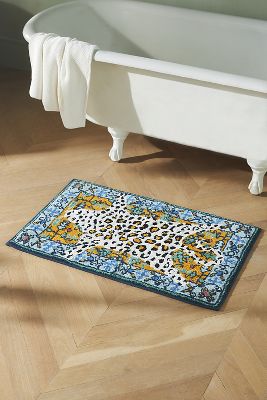 Octavia Tufted Cotton Leopard Bath Mat