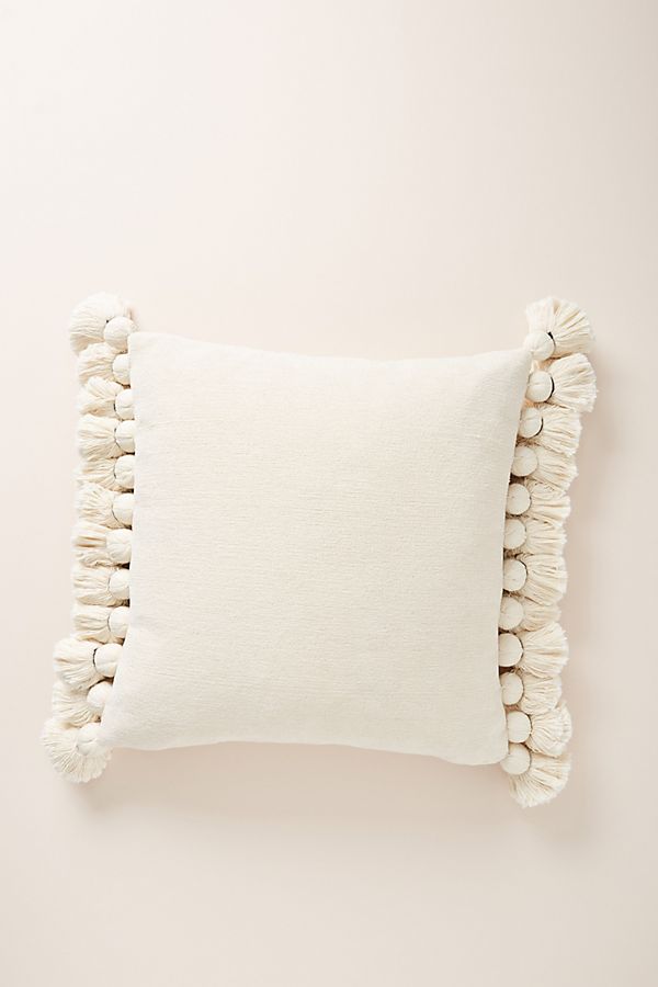 Slide View: 1: Tasseled Chenille Nadia Pillow