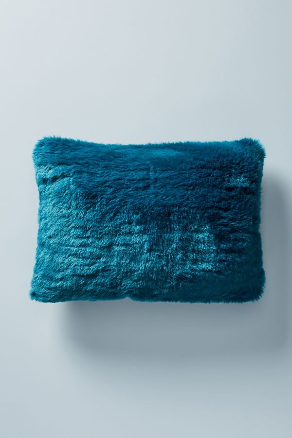 Slide View: 1: Fireside Faux Fur Pillow