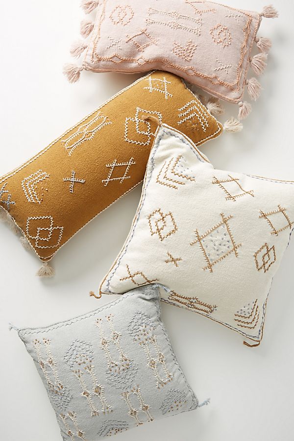 Slide View: 4: Joanna Gaines for Anthropologie Embroidered Sadie Pillow